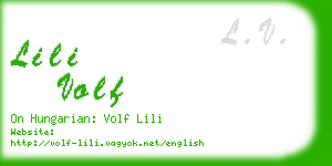 lili volf business card